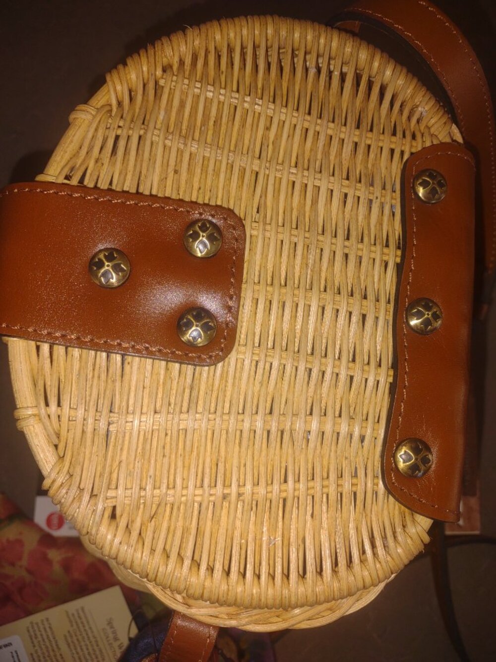 Patricia Nash Duronia Small Rattan Basket bag - Picture 3 of 9